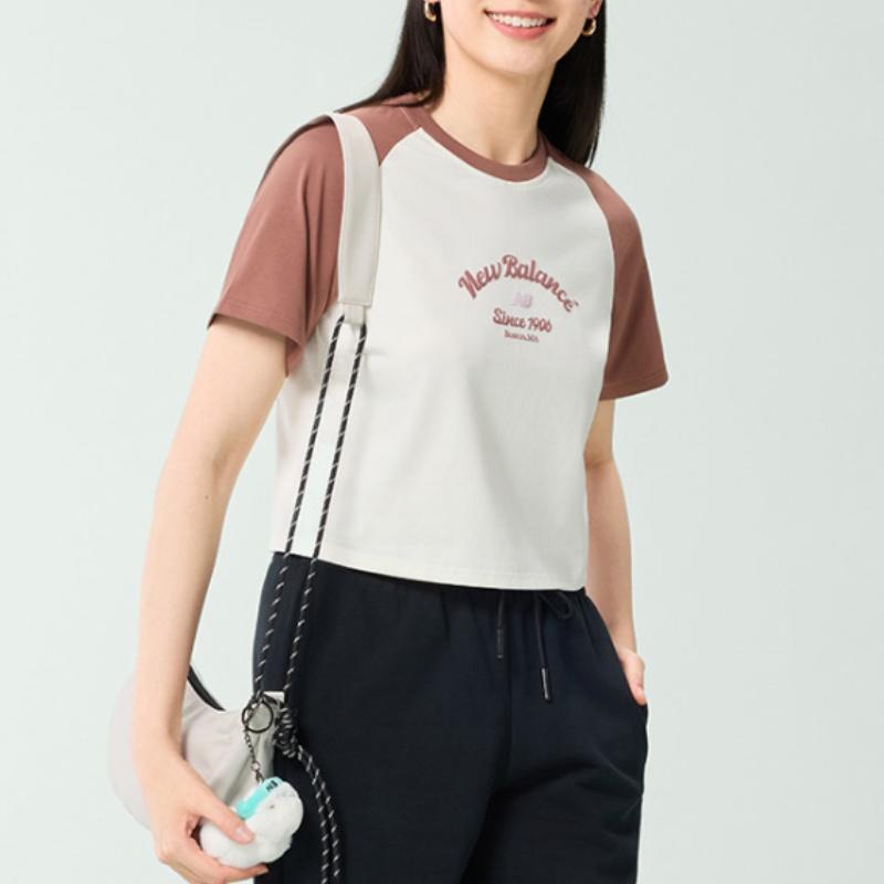 New Balance 1906 Raglan Sleeve T Shirt Women's Brown NEF22202-DPK