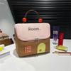 Sturdy Polyester Makeup Bag for Women Multiple Compartment Cosmetic Organizers Waterproof Portable Carry Case Use