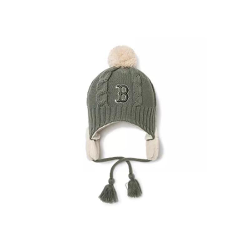 MLB KIDS Polyester Beanies Kids  Army Green Fashion 7ABNC0126 OS