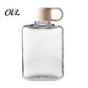 Compact Water Bottle for Hiking Portable Tritan Flat Bottle, Lightweight Slim Design, Large Outdoor Sports Drinking Capacity Leakproof Kettle, Travel