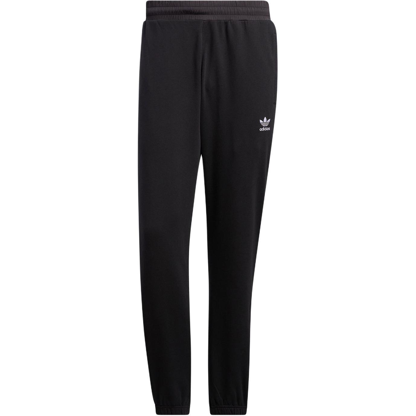 Men s adidas originals SS22 Logo Solid Color Breathable Casual Sports Pants/Trousers/Joggers Black HM8025 S