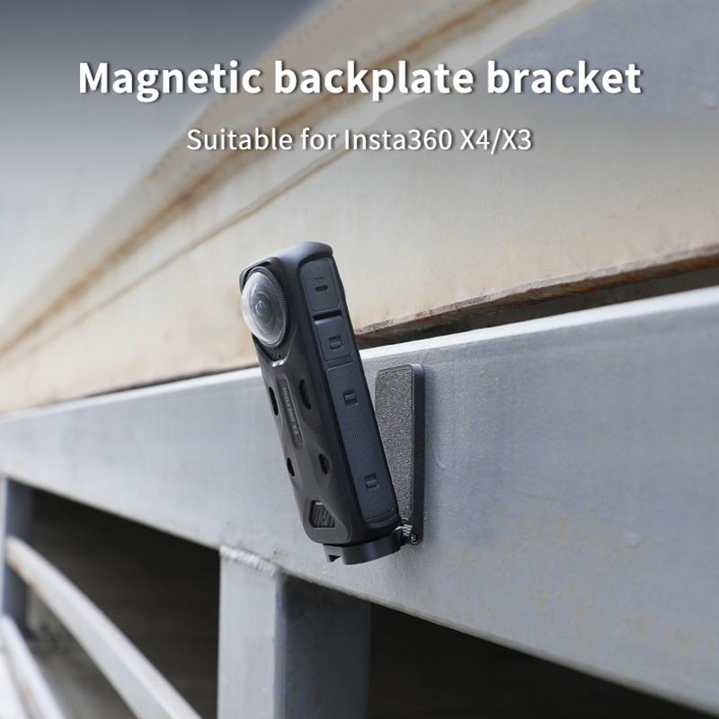 Suport magnetic pentru cameră sport pentru camera de acțiune Insta360 X3 X4 Suport suport de birou Bază montată pe perete pentru video video auto Vlog