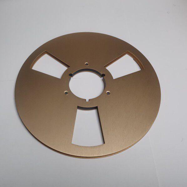 12-Inch Open Reel Aluminum Tape Machine with Empty Reel золотой