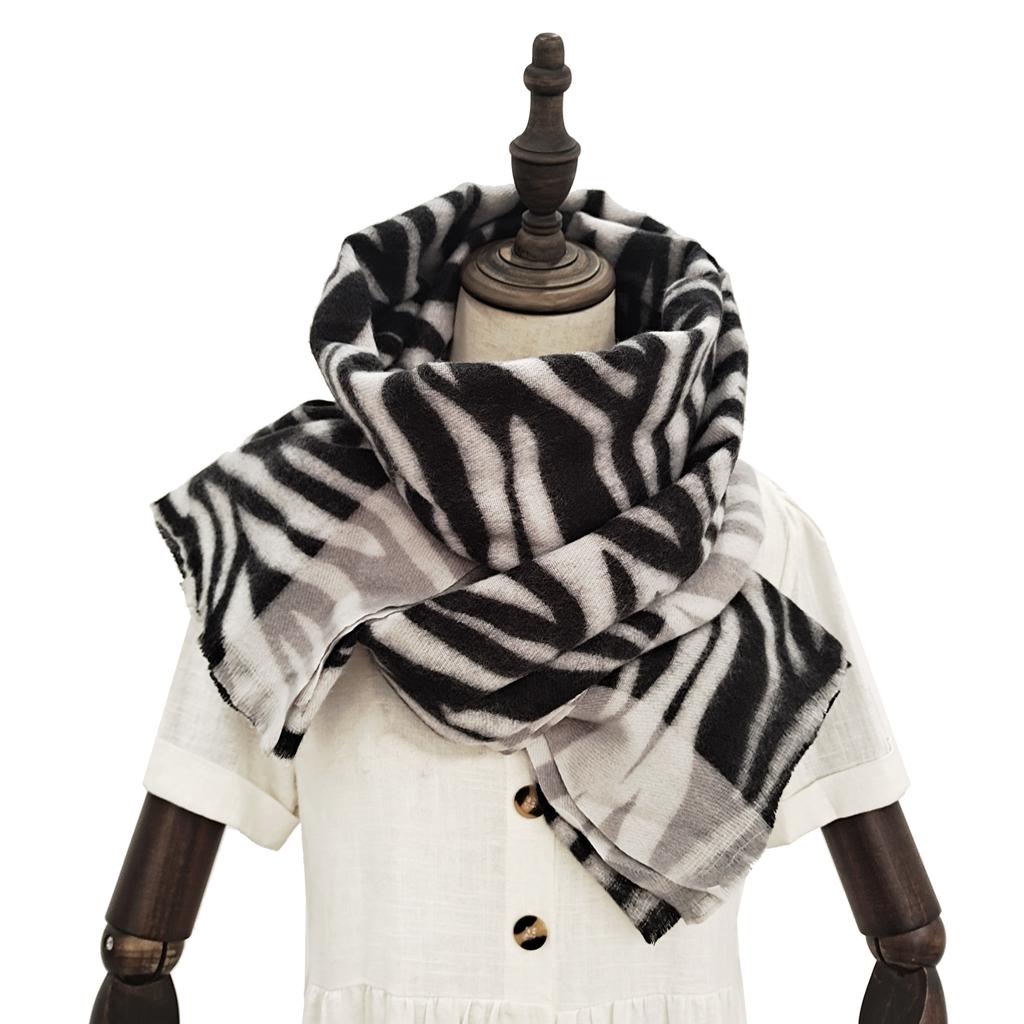 Thick Cashmere Scarf For Women Leopard Print Tippet Pashmina Shawl And Wrap Design Luxury Brand Blanket Stole Bufanda Echarpe