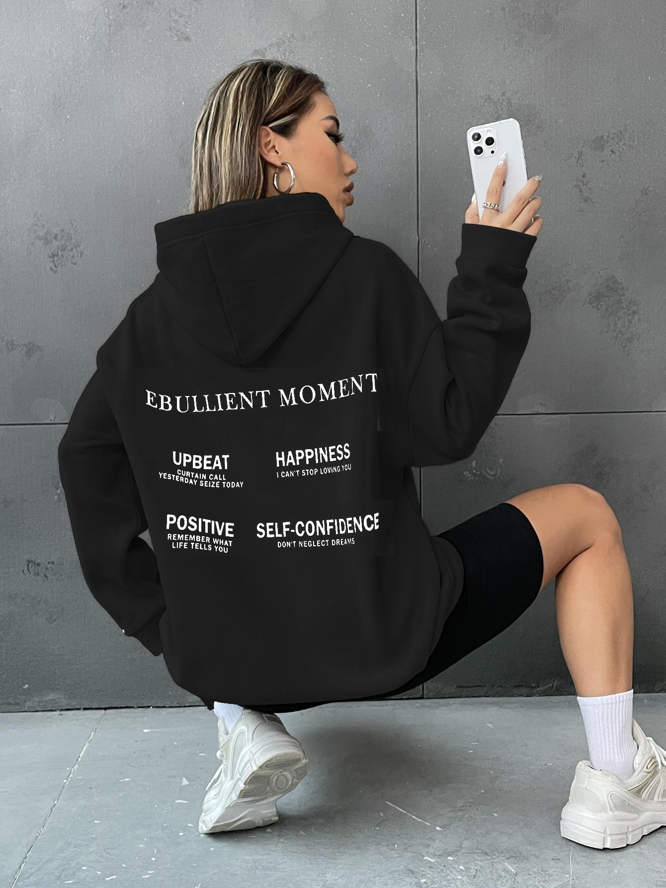 

Худи мужское с хлопковым принтом Ebullient Moment, оригинальная спортивная эстетика, удобный пуловер с капюшоном, Харадзюку, женская верхняя одежда 3XL