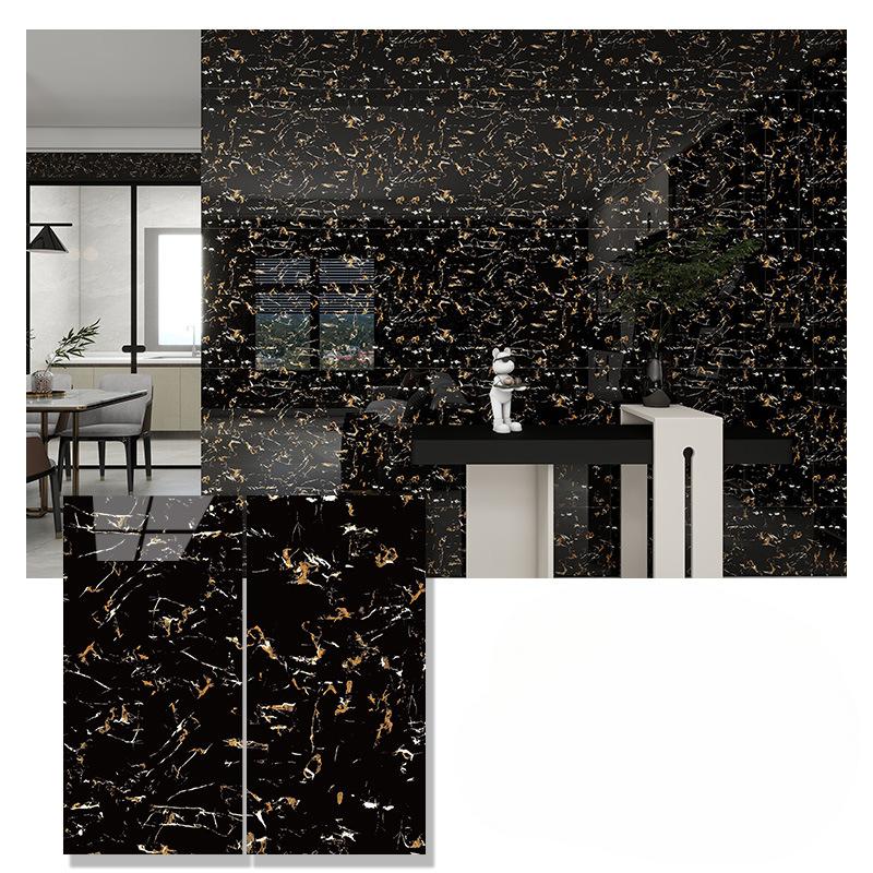 Marmură Bucătărie Film rezistent la ulei Sobă impermeabilă rezistentă la umiditate Tapet autoadeziv Blat Renovare dulap autocolant gresie