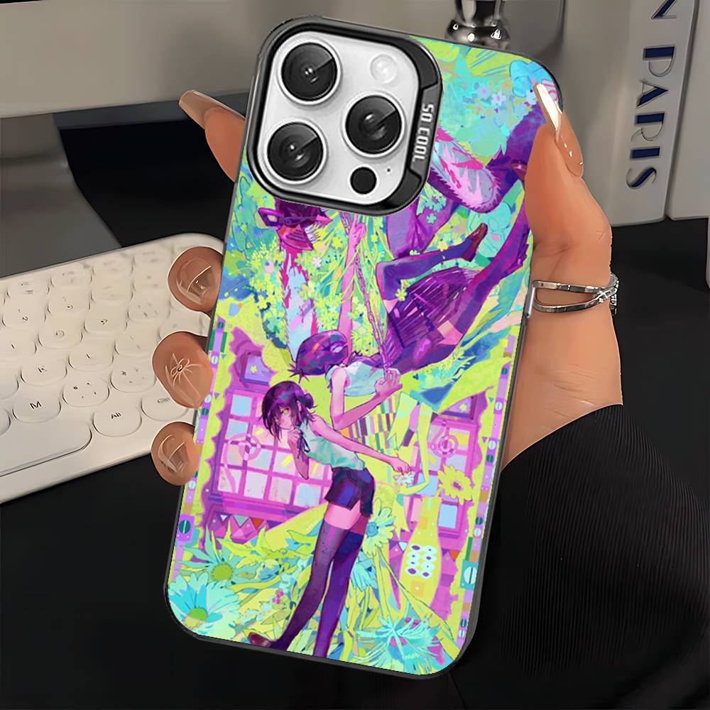 Anime C-Chainsaw Man Phone Case For IPhone 17 16 15 14 11 12 13 Pro Max Plus Pro Colored Silver Cover