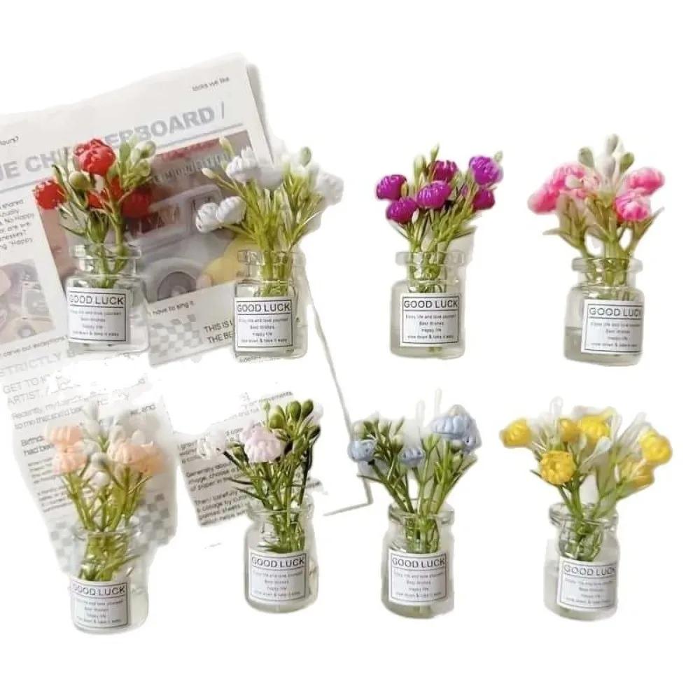 8pcs New Mini Small Vase Magnets 3D Kitchen Decoration Refrigerator Magnets Cute Fun Refrigerator Accessories Holiday Gift