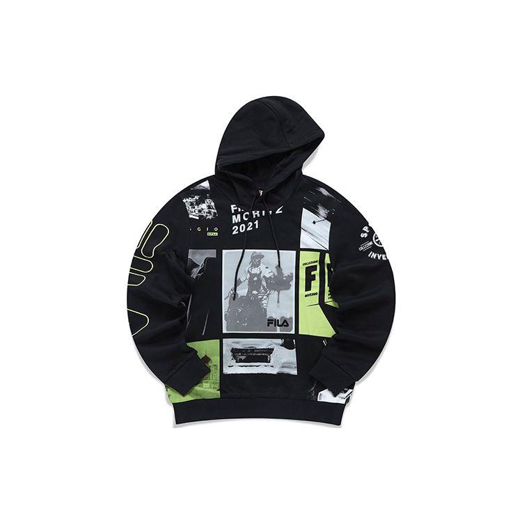 

FILA Heritage Fun Print Sports Pullover Hoodie Men Hoodies F11M148216F-ZA XL