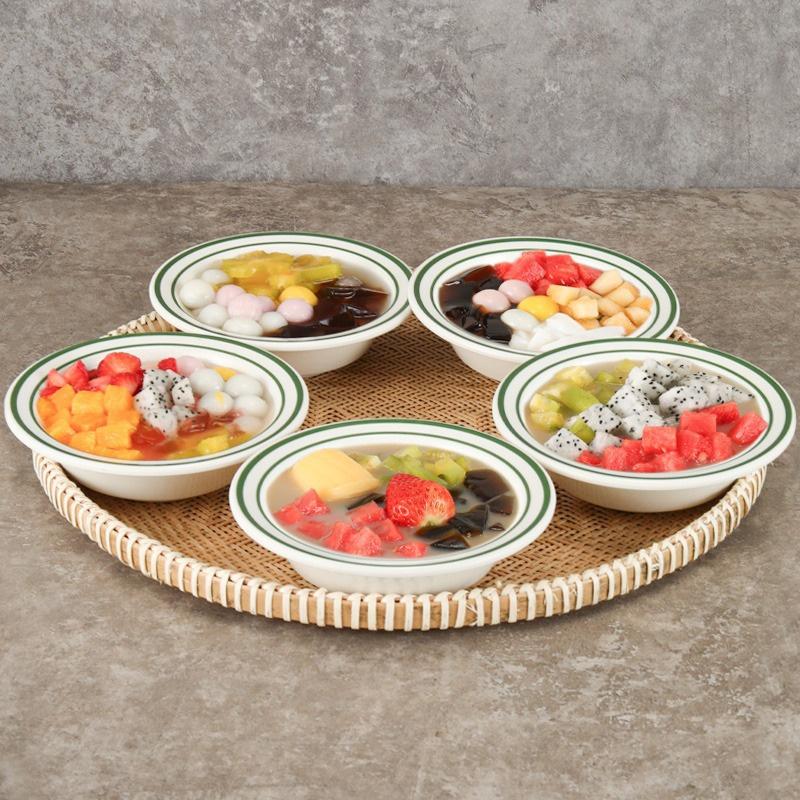 Hong Kong Style Melamine Dessert Bowl Thickened Plastic Sugar Bowl Multi-size Creative Rice Ramen Bowls Kitchen Tableware Tools