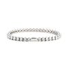 Waterproof 316L Stainless Steel Tennis Bracelet 5A CZ Hip Hop Wrist Jewelry for Men Women Private Label Supplier Bulk Orders