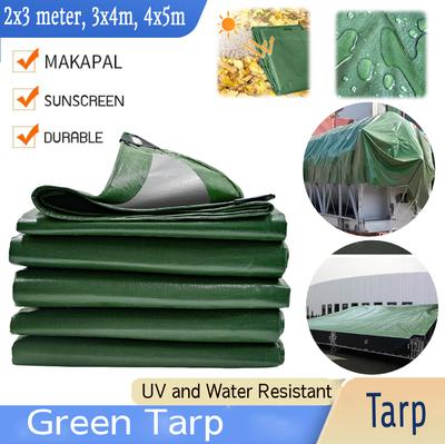 Green Tarp UV Water Resistant All-Weather Protection Protective Cover Tarp Thick Poly Tarp Cover 6x10/10x13/13x16 Feet Sunscreen