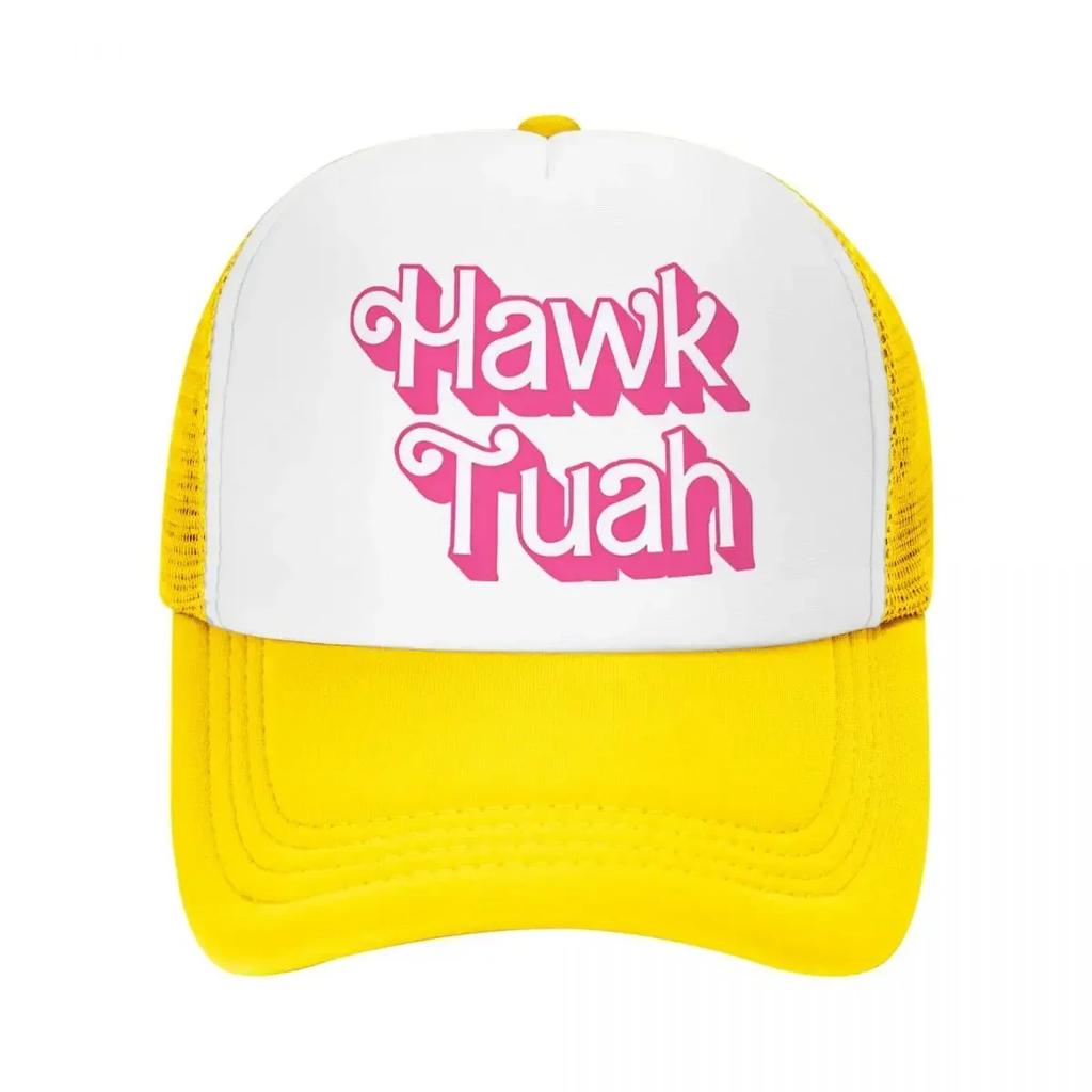 Unisex Hawk Tuah Tawk Tuah Talk Funny Meme Trucker Hat Mesh Baseball Caps Snapback Caps Dad Hat Adjustable Golf Hats Summer