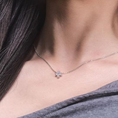 ZEROPLANET Clover Necklace [SILVER]