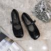 Soft-soled Single Shoes Women's 2025 Summer New Retro Leopard Print Square Head with Mary Jane Shoes Comfortable Flat-soled Ladyshoes
