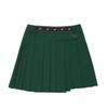 MALBON GOLF Women'S Tr Asymmetrical Pleated Skirt Green (Woman)