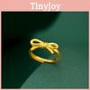 Brass Charming Bow Tie Ring For Women Delicate Fashion Jewelry Gift Idea