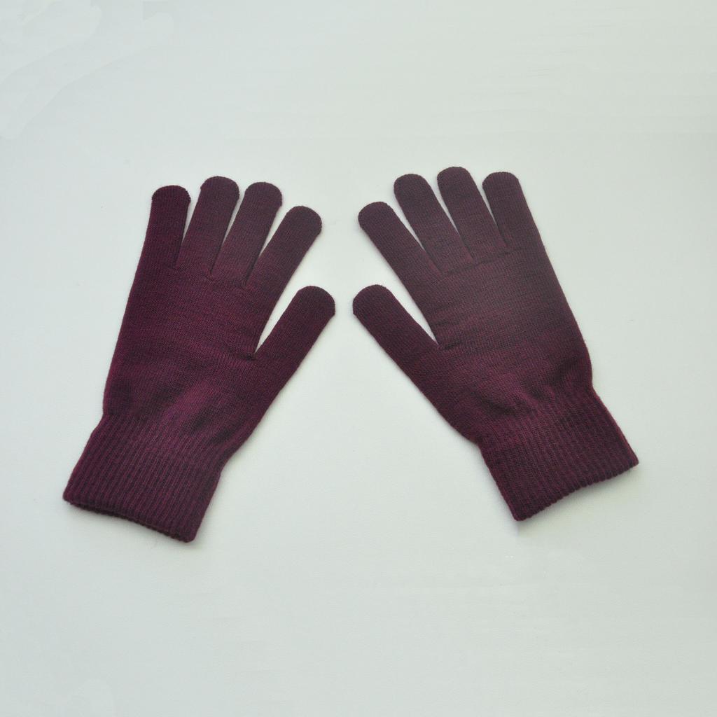 Size XL New Winter Thickened Warm Gloves For Men Women Students Solid Knitted Plush Mittens Outdoor Sports Cycling Skiing Gloves