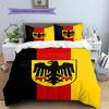 Germany Flag Eagle Black Red Yellow Stripe Print Duvet Cover Set 3Pcs National Symbol Bedding Bedroom Home Decor Without Pillow Core Comforter