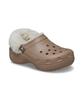 Crocs Classic Platform Fuzz Lined Clogs - Latte / 212854-2Q9