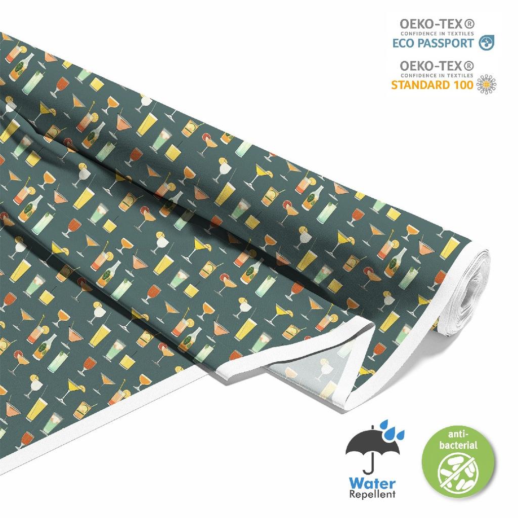 Outdoor Dekostoffe Oxford - Motiv Cocktail | Dx8753