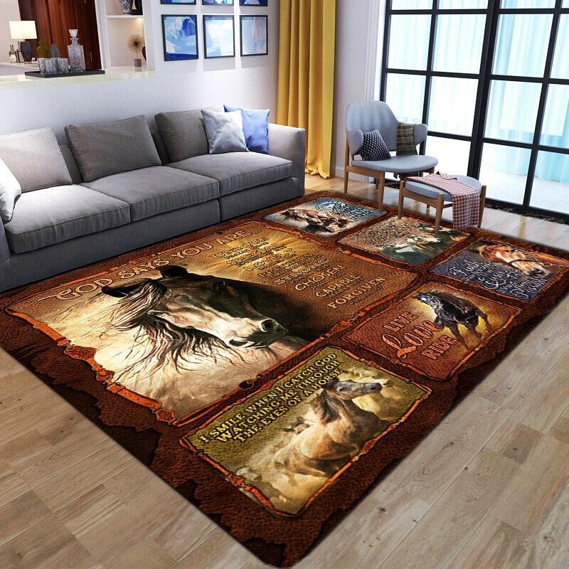 Nordic 3D Printing Bedroom Decor Carpet Anime Creative Gothic Large Carpets Modern Home Kids Room Play Area Rugs Child Floor Mat