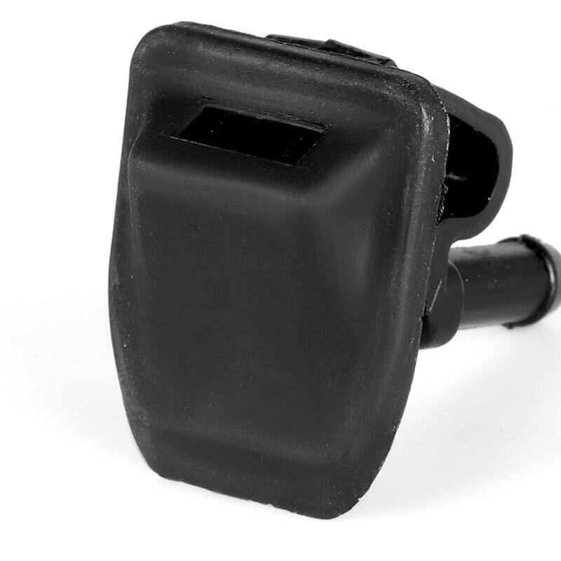 Scheibenwaschdüse Strahlreiniger Sprüher Schwarzer Kunststoff 55156728AB Passend für Jeep Wrangler TJ JK 2002 2003 2004 2005 2006
