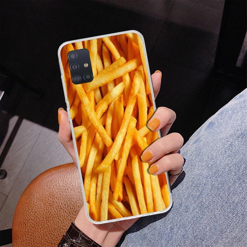 Food Fries Beer Cheese Sushi Cookie Phone Case For Samsung Galaxy A52 A32 A22 A12 A51 A31 A50S A30S A20S A10S Note 20 Ultra 10 P