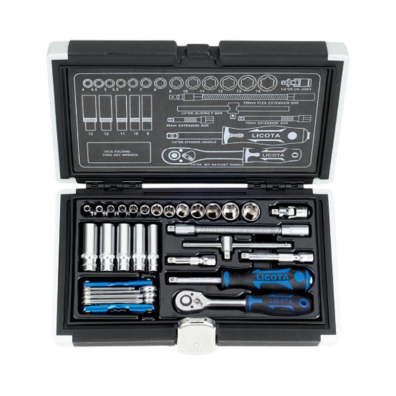 LICOTA 6.3mm 1/4" Ratchet Wrench Socket Set