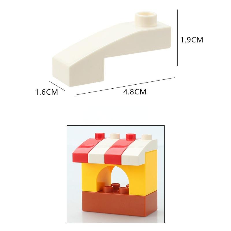 Duże Klocki Model Zamku Dom Akcesoria Pokój Dachówki Hurtowo Most Kompatybilne z Klockami Dzieci Zabawki DIY