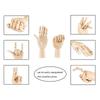 Promotion! 7inch Wooden Sectioned Opposable Articulated Left/Right Hand Figure Manikin Hand Model for Drawing, Sketching, Painti