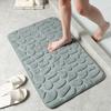 Floor Rugs Easy Clean Water Absorbent Solid Color Anti-slip Entrance Door Bath Mat