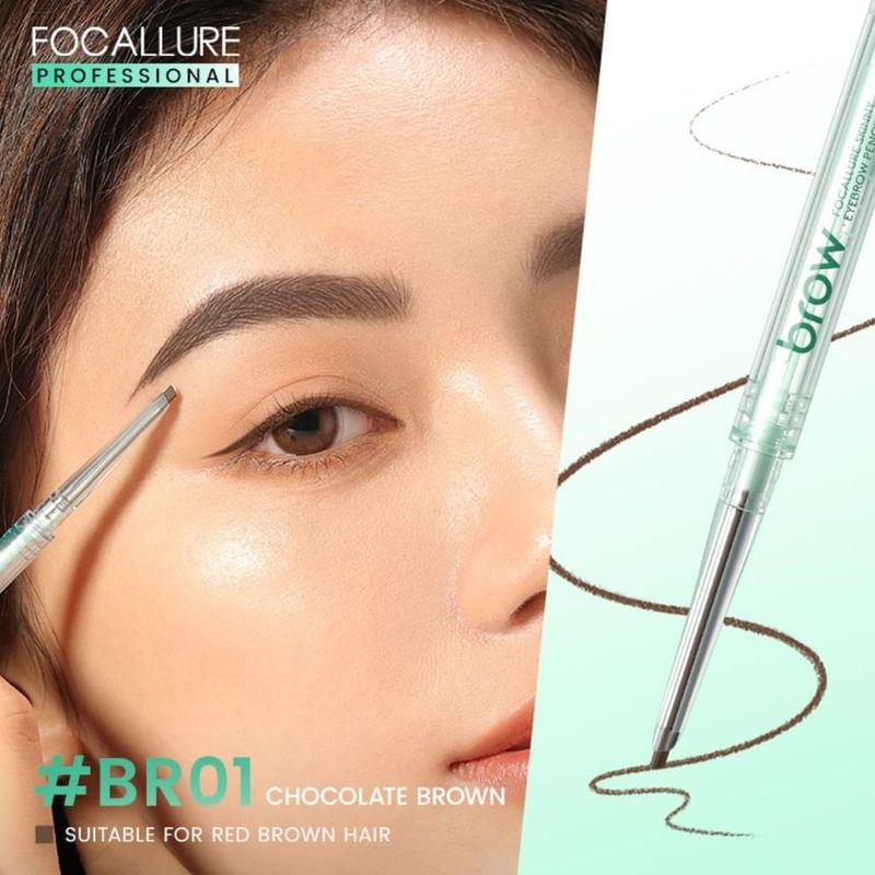 FOCALLURE - 2 In 1 Eyebrow Pencil - 4 Colors