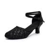 Kvinnors Ball Party Latin Tango Chacha Waltz Closed Toe Dansskor Klackhöjd 5CM