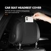 Suede Car Headrest Cover Auto Logo Head Pillowcase Accessories For Citroen C5 C1 C2 C6 C4L DS3 DS4 DS5 C-Elysee Grand Berlingo