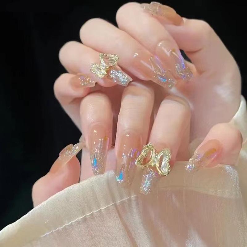 

Butterfly Aurora Crushed Diamond Nail Art Stickers by Brother Tu Glue Style