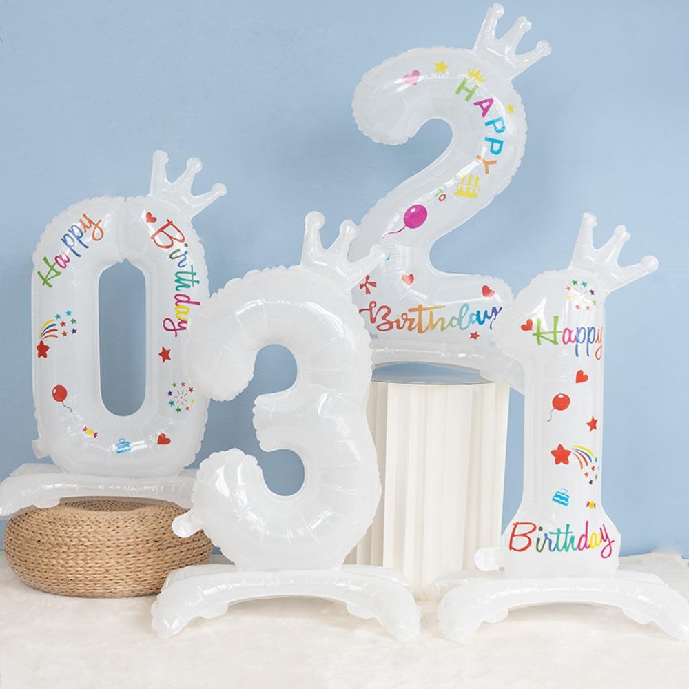 

Год Колонна Вечеринка Открытый Стоячий Цифровой Воздушный Шар Алюминиевая фольга Воздушный шар День Рождения Украшение Корона