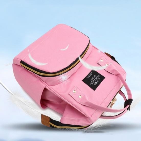 Vanntett glidelås Reise Mamma Ryggsekk Uformell baby pleie bleie bag veske
