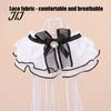 Puppy Formal Neckwear Lace Ruffle Cat Collar, Elegant Pet Bandana Bib with Bow Knot, Retro Costume for Party Cute Princess Collar Cats Small