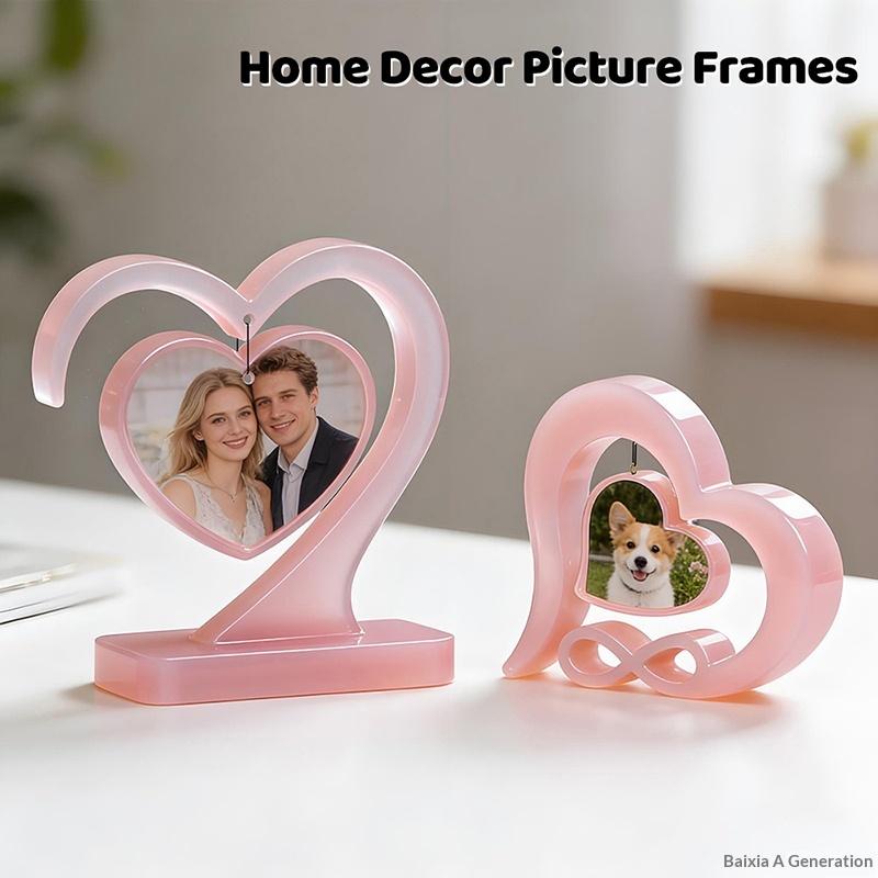 New Sale Heart-shaped Photo Frame Pendulum Base Silicone Mold, DIY Crystal Epoxy Resin Mold, DIY Photo Frame Ornament.