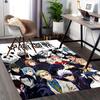 1pc Jujutsu Kaisen Anime Characters Office Chair Mat - Anti-Slip Carpet with Cute Panda Design, Perfect for Anime Lovers and Fans of Jujutsu Kaisen.O0