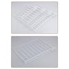 Metal Closet Divider White Shelf Divider Space Saving Closet Separator  For Bedroom
