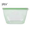 Reusable Dry Goods Storage Pouches Silicone Food Bag, Double Sealing Keeping Leak-proof Portable Hanging Bags Food-Grade Container, Heat Resistant