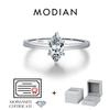 MODIAN D Marquise Cut Rhombic Moissanite 925 Silver Luxury Band Rings For Women Wedding Fine Jewelry Gifts