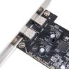 Dual USB PCIE Adapter Card PCIe To 2Port USB3.2 Gen 1 Expansion Adapter 5Gbps High Speed for Desktop PC