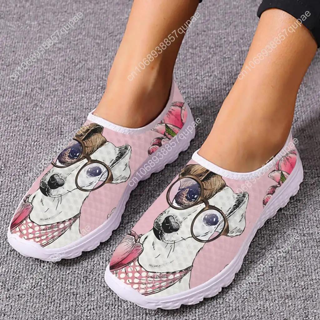 Jack Russell Terriers Mesh High Quality Sneakers Women Men Teenager Casual Fashion Custom Made Tennis Flat Couple Shoes