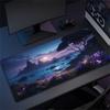 Large Game Deskmat Natural Rubber Mousepad Landscape Mountain Sunset Cartoon Mouse Pad Antislip Carpet Keyboard Mouse Mat 90x40