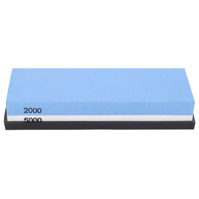 Knife Sharpener Stone Kitchen Household DoubleSided Whetstone with Base 2000 5000 Mesh