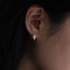 NORMALLEE [Silver 925] Sage One-touch Earrings