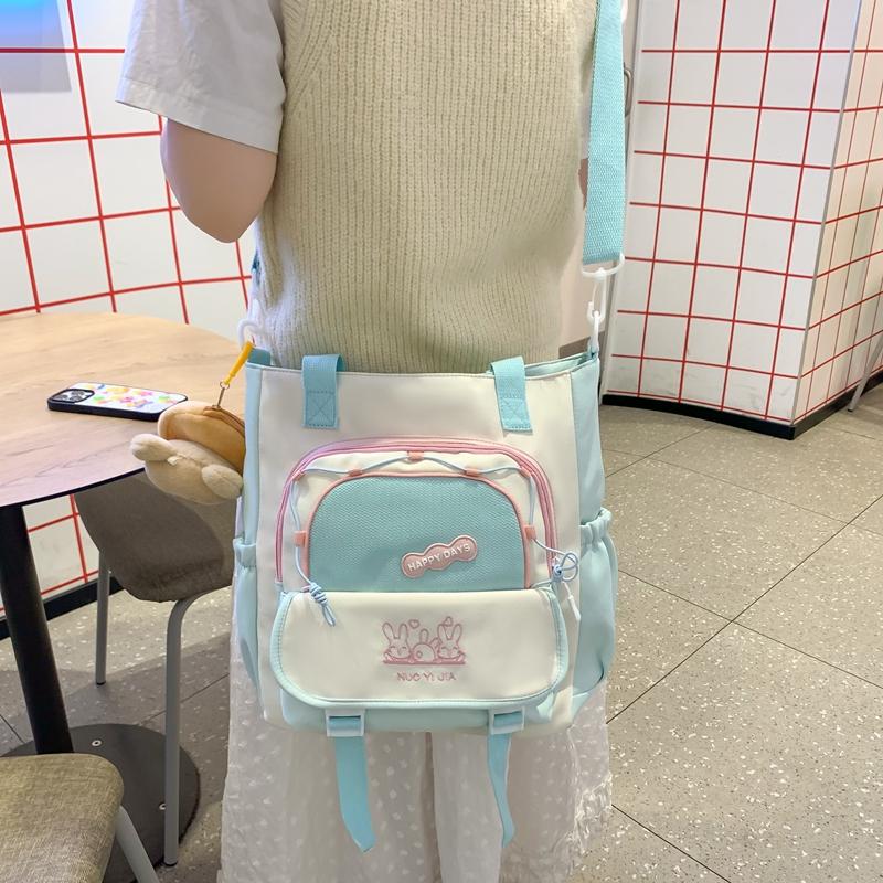 Сумка через плечо с цветными блоками — фото 6